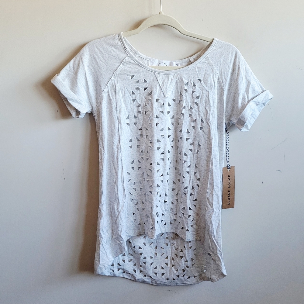 SLOANE ROUGE Laser Cut Top